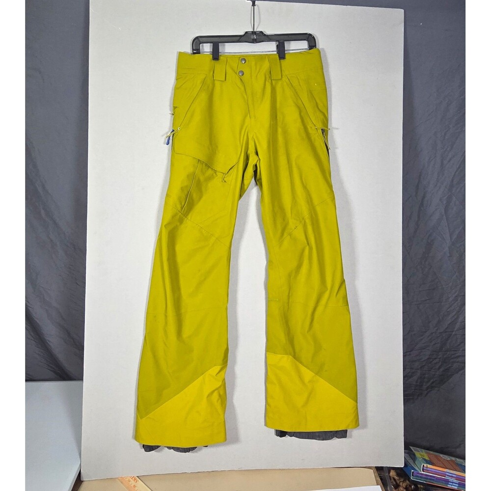 Patagonia GORE-TEX Ski Snowboard Pants Bright Yellow Size Small